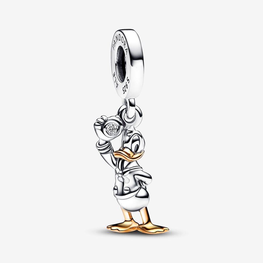 Disney 100th Anniversary Donald Duck Lab-grown Diamond Dangle Charm image number 0