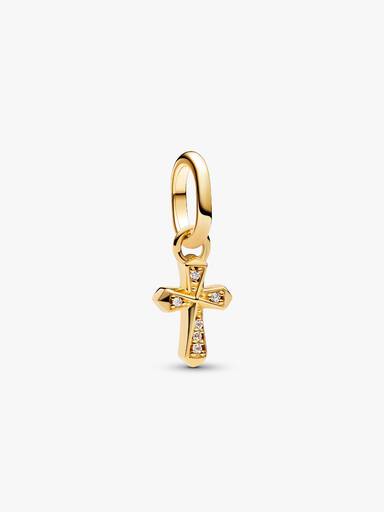 Sparkling Cross Mini Dangle Charm