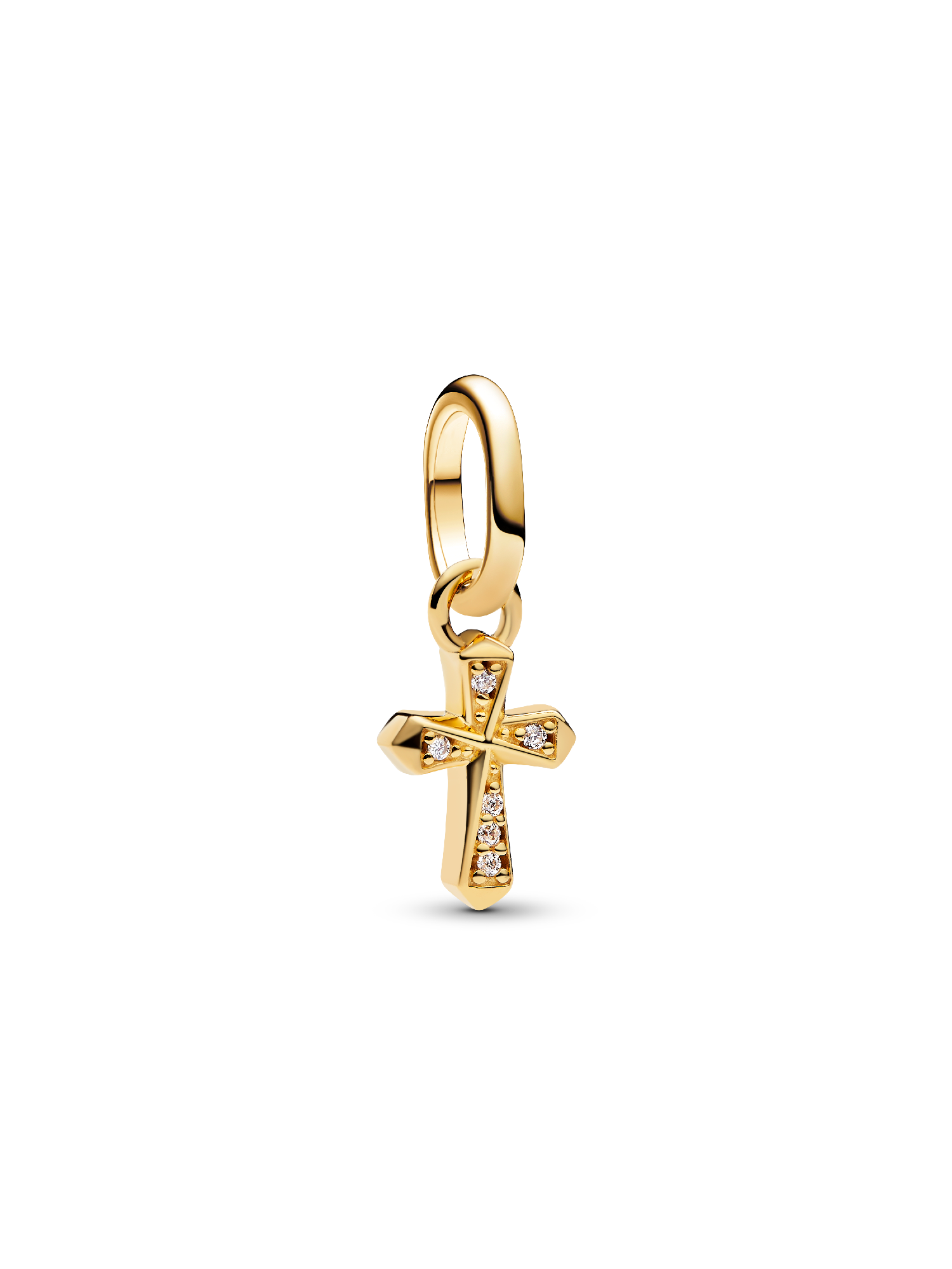 Sparkling Cross Mini Dangle Charm