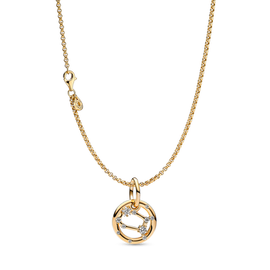 14K Gold Plated Gemini Zodiac Necklace