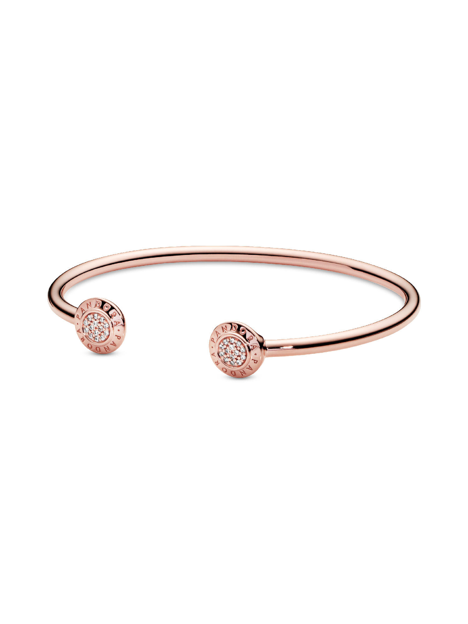 Pandora Logo Pavé Open Bangle