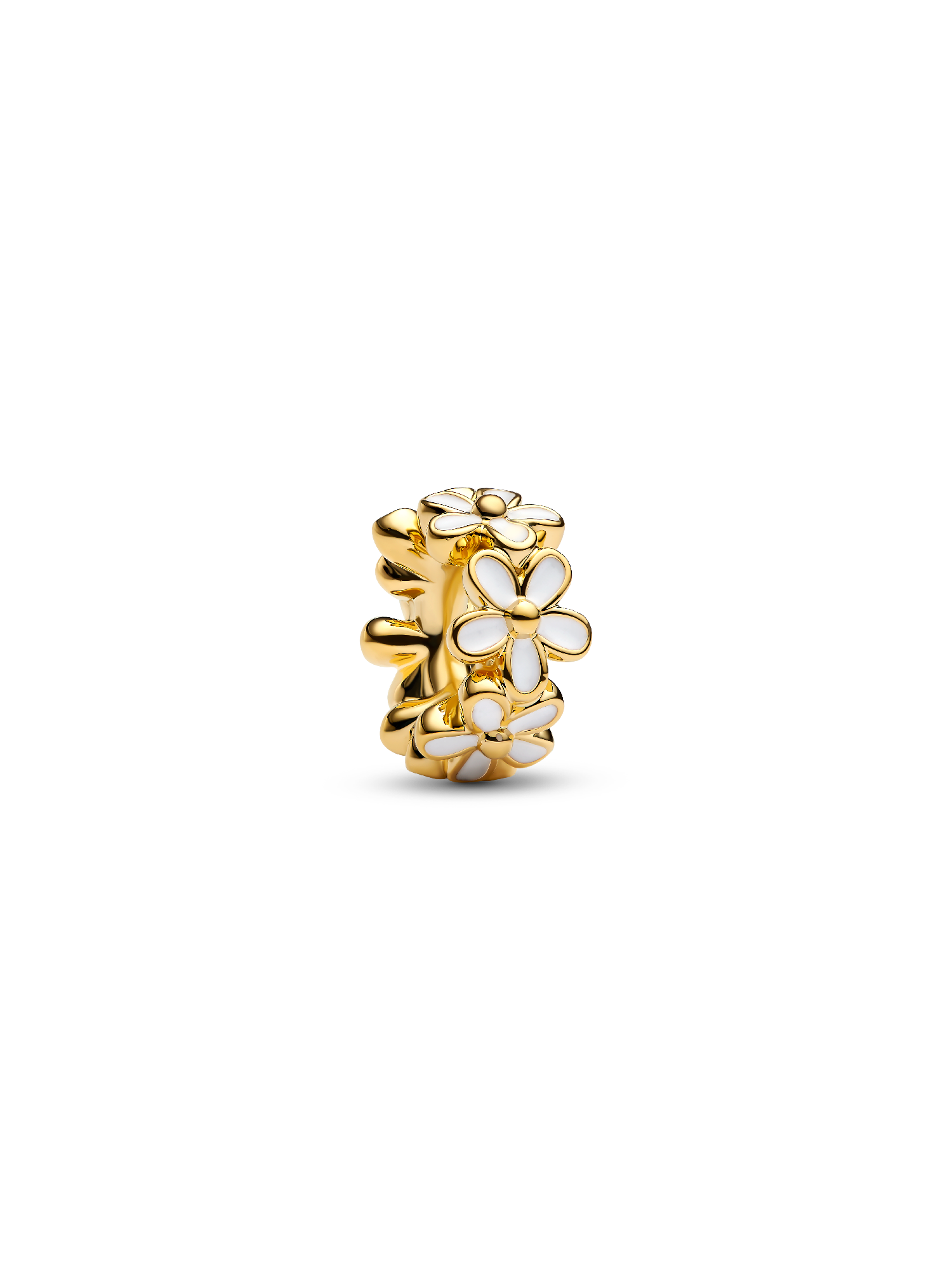 White Daisy Flower Spacer Charm