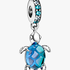 Murano Glass Sea Turtle Dangle Charm Murano Glass Sea Turtle Dangle Charm