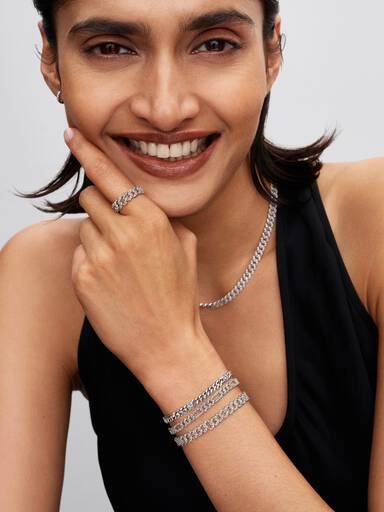 Heart Cuban Chain Bracelet