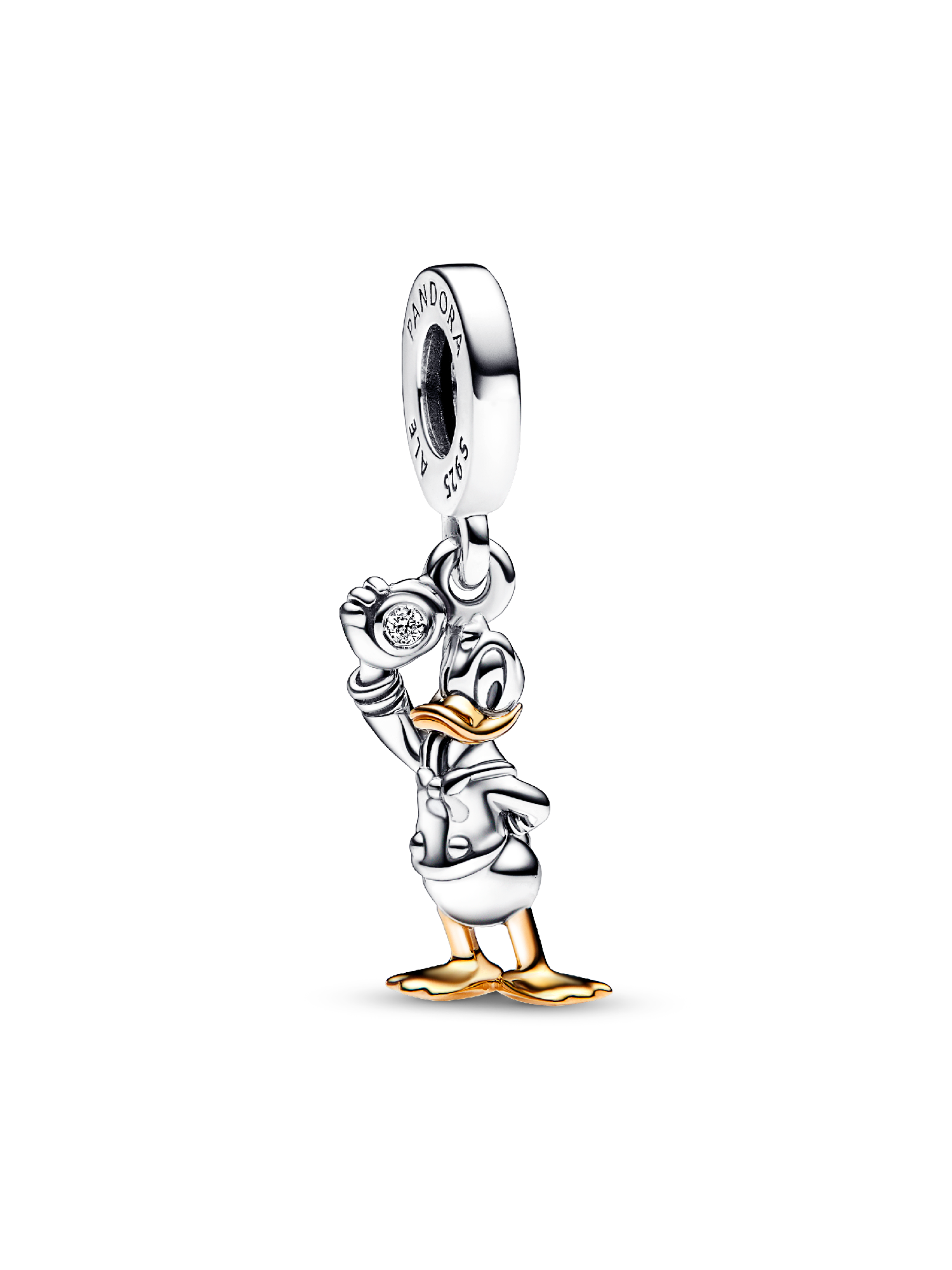 Disney 100th Anniversary Donald Duck Lab-grown Diamond Dangle Charm