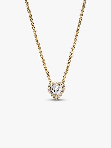 Sparkling Heart Collier Necklace