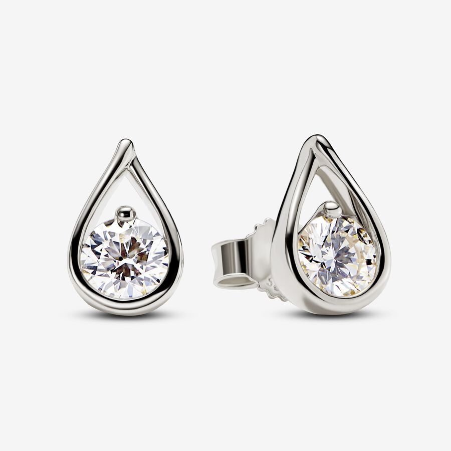 Pandora Brilliance Lab-created Diamond Stud Earrings image number 0