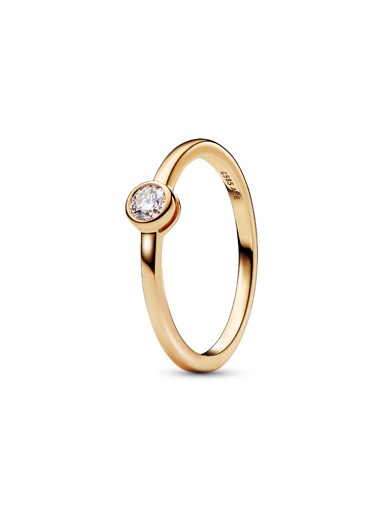Pandora Era Bezel 14k Gold Lab-grown Diamond Ring