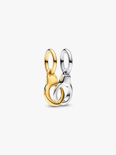 Openable & Splittable Handcuffs Dangle Charm