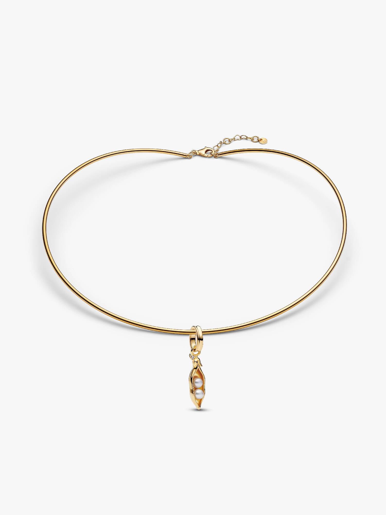 Baroque Pearl Two Peas in a Pod Choker Necklace