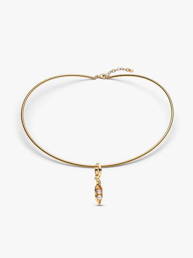 Baroque Pearl Two Peas in a Pod Choker Necklace