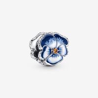 Blue Pansy Flower Charm | Pandora UK