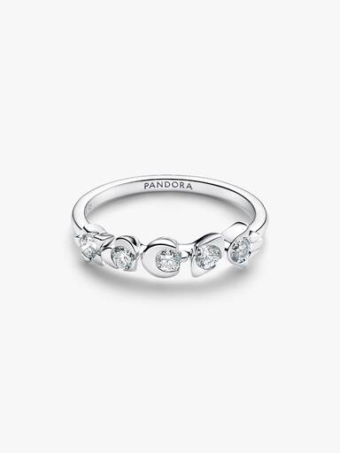 Pandora Talisman Sterling Silver Lab-Grown Diamond Symbols Ring