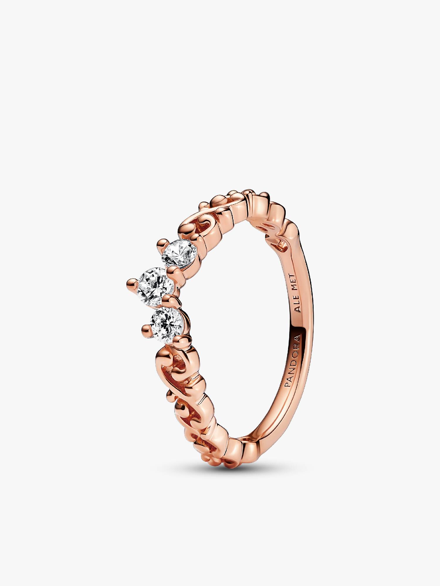 Regal Swirl Tiara Ring