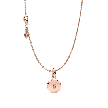 Rose Gold Love Locket Necklace Gift Set
