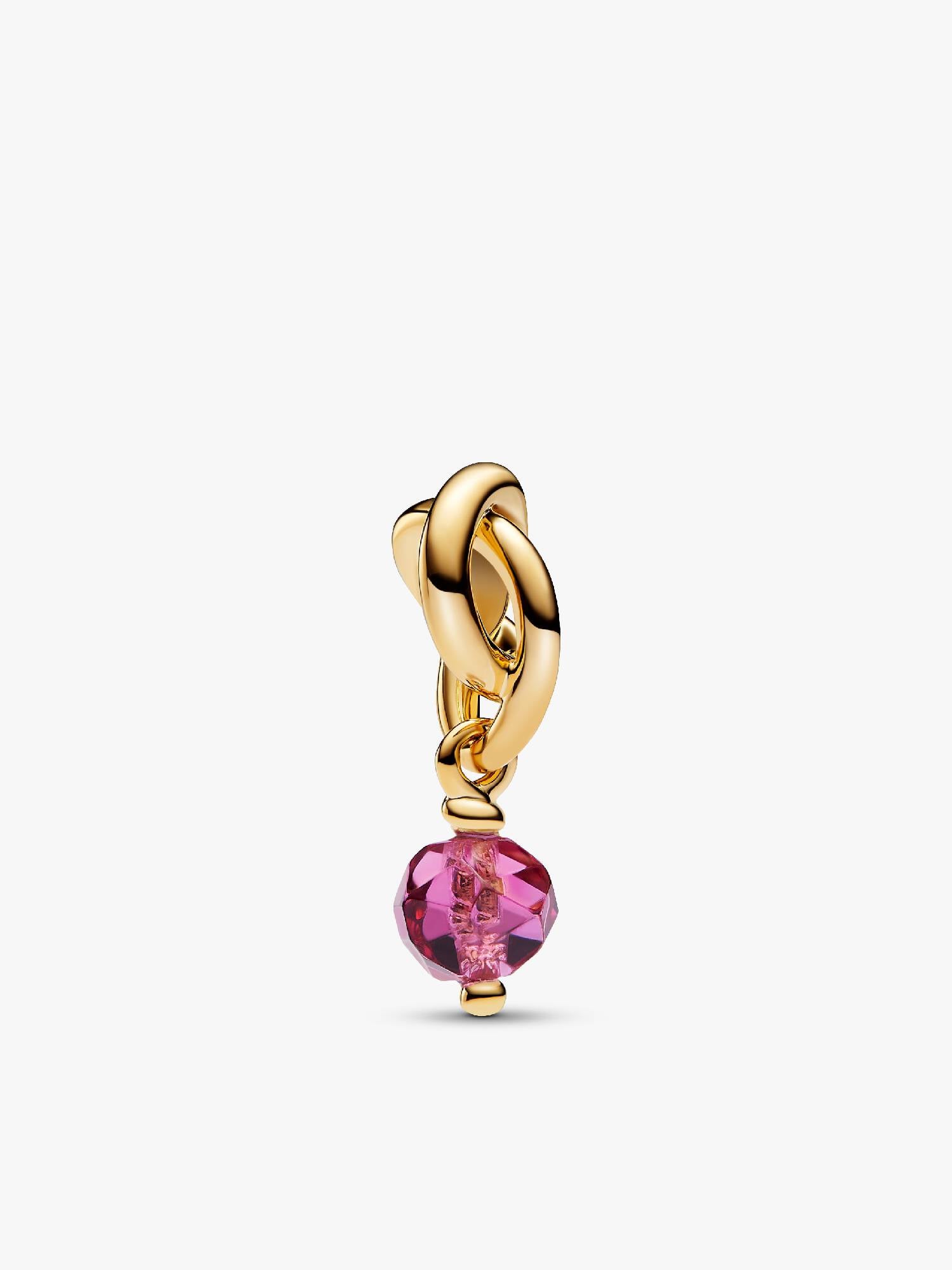 October Birthstone Eternity Circle Dangle Charm