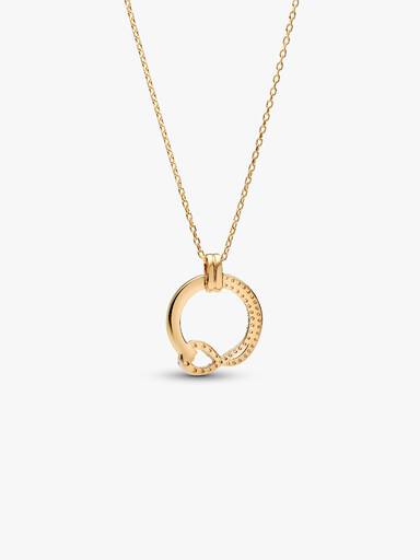 Pandora Infinite Lab-grown Diamond Pavé Circle Pendant Necklace