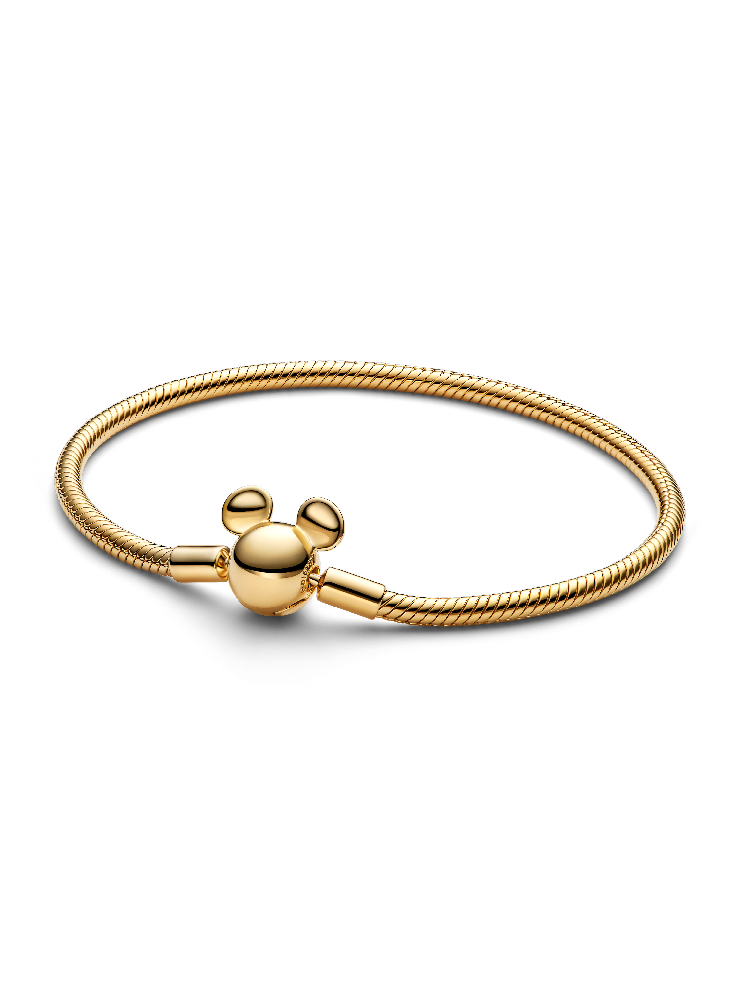 Disney Mickey Mouse Clasp Moments Snake Chain Bracelet