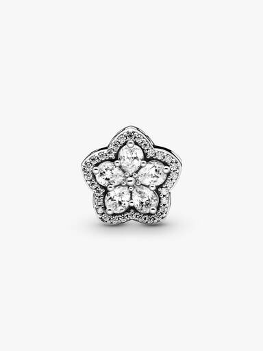 Sparkling Flower Pavé Charm
