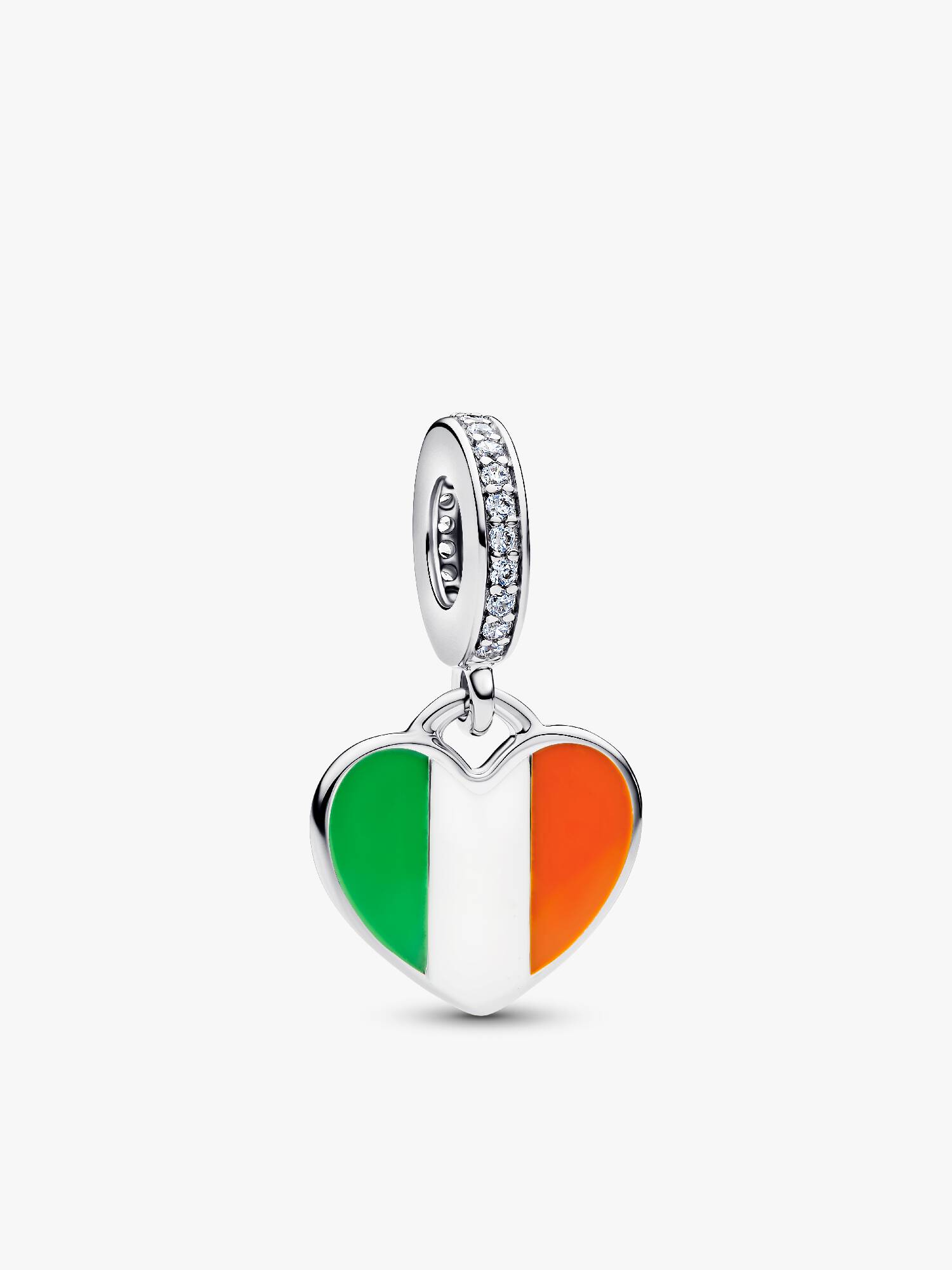 Engravable Ireland Heart Dangle Charm