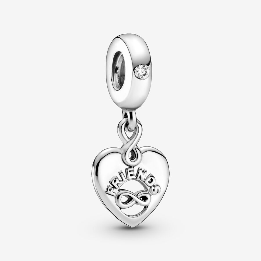 Friends Forever Heart Dangle Charm image number 0