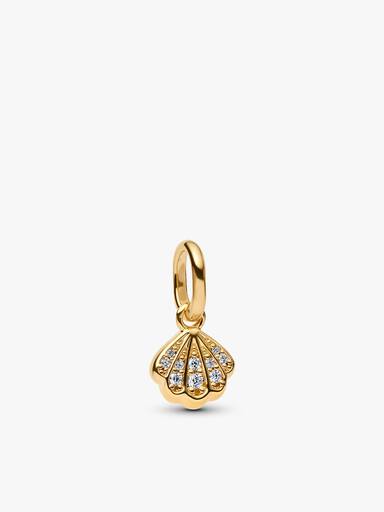 Mini Sparkling Shell Pendant Necklace