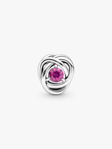 October Birthstone Eternity Circle Charm