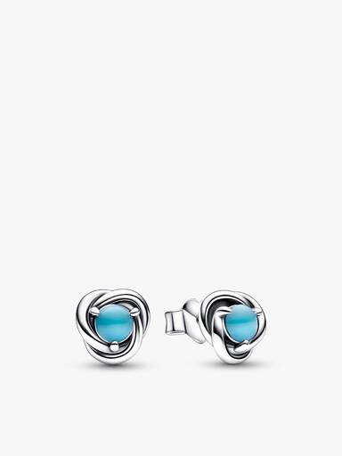 December Braided Birthstone Dangle Necklace & Earrings Set