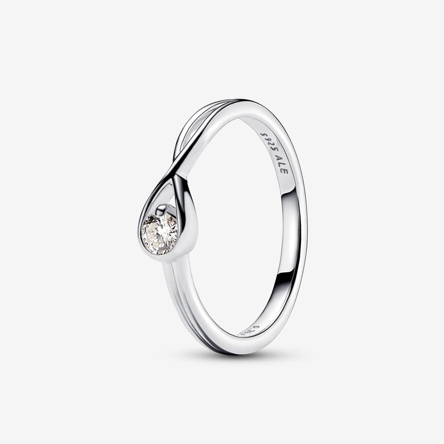 Pandora Infinite Sterling Silver Lab-grown Diamond Ring image number 0