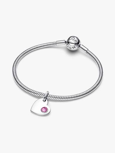 October Heart Dangle Charm