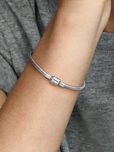 Barrel Clasp Snake Chain Bracelet