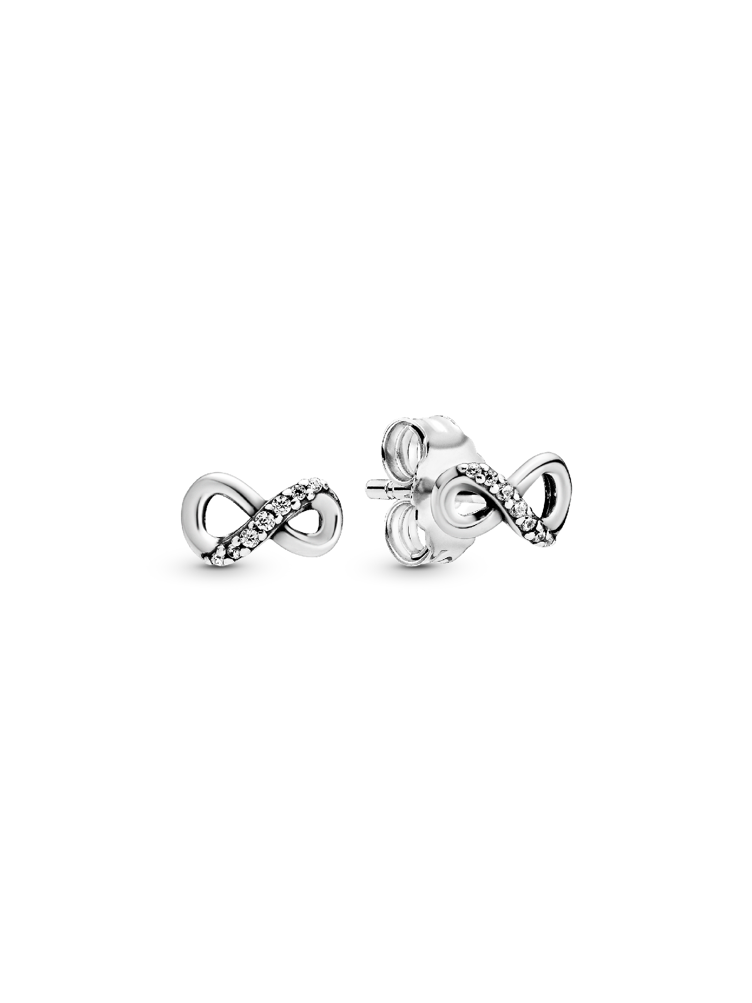 Sparkling Infinity Stud Earrings