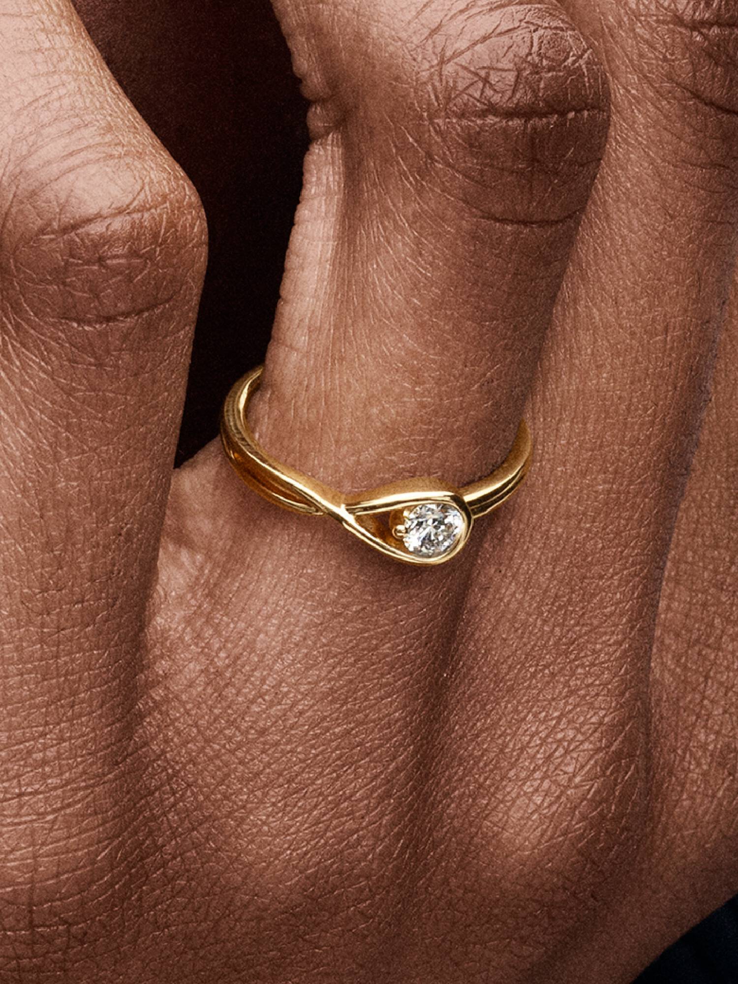 Pandora Infinite 14k Gold Lab-grown Diamond Ring