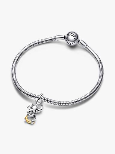 Two-tone Movable Monkey Dangle Charm