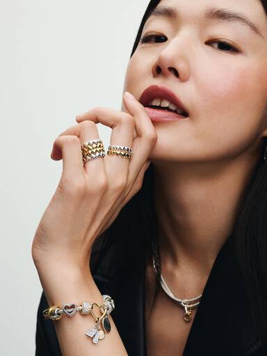 Row of Hearts Ring