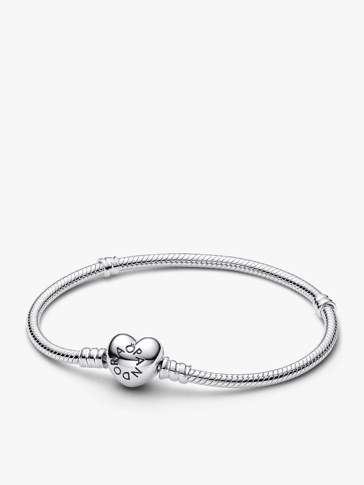 Heart Clasp Snake Chain Bracelet