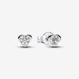Pandora Talisman Sterling Silver Lab-grown Diamond Heart Earrings
