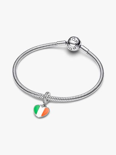 Engravable Ireland Heart Dangle Charm