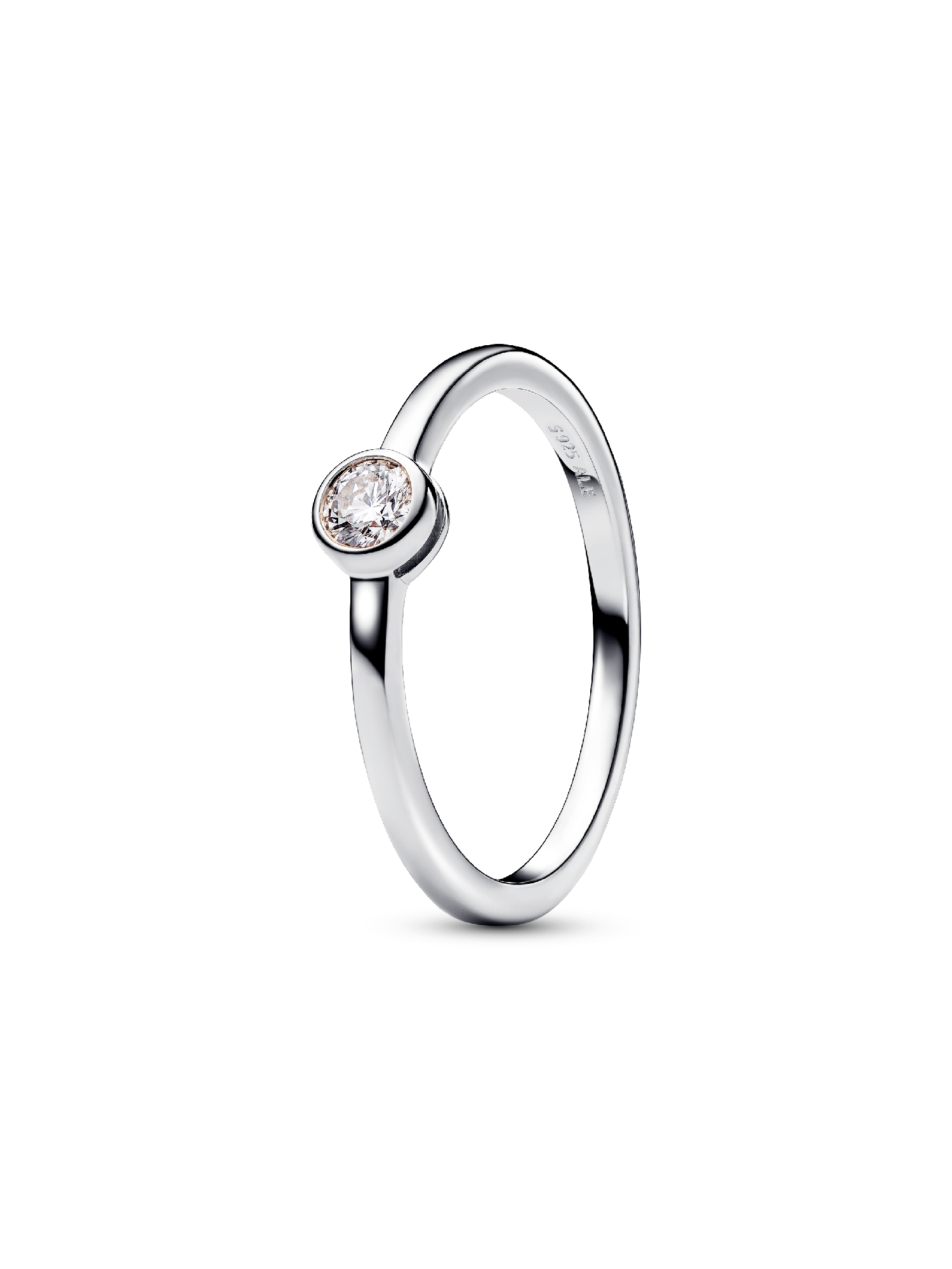 Pandora Era Bezel Sterling Silver Lab-grown Diamond Ring