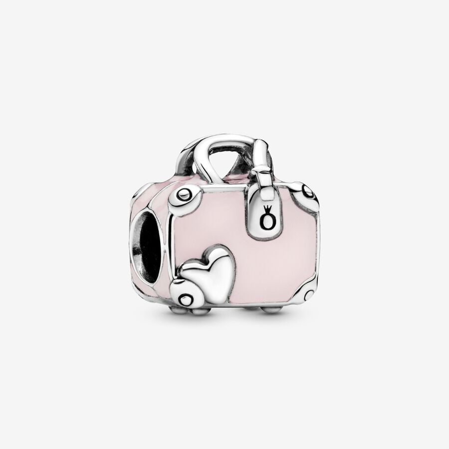 Pink Travel Bag Charm image number 0