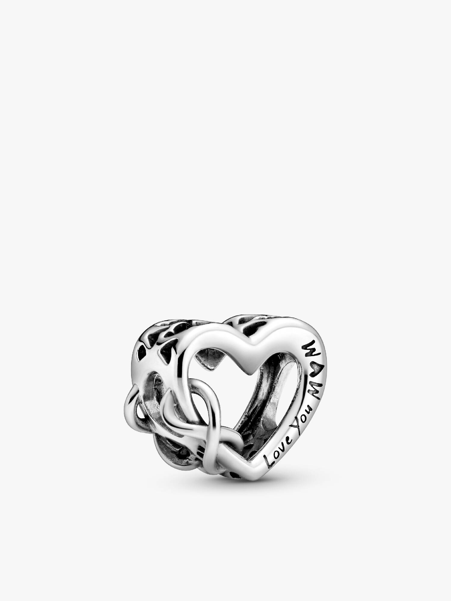 Love You Mum Infinity Heart Charm