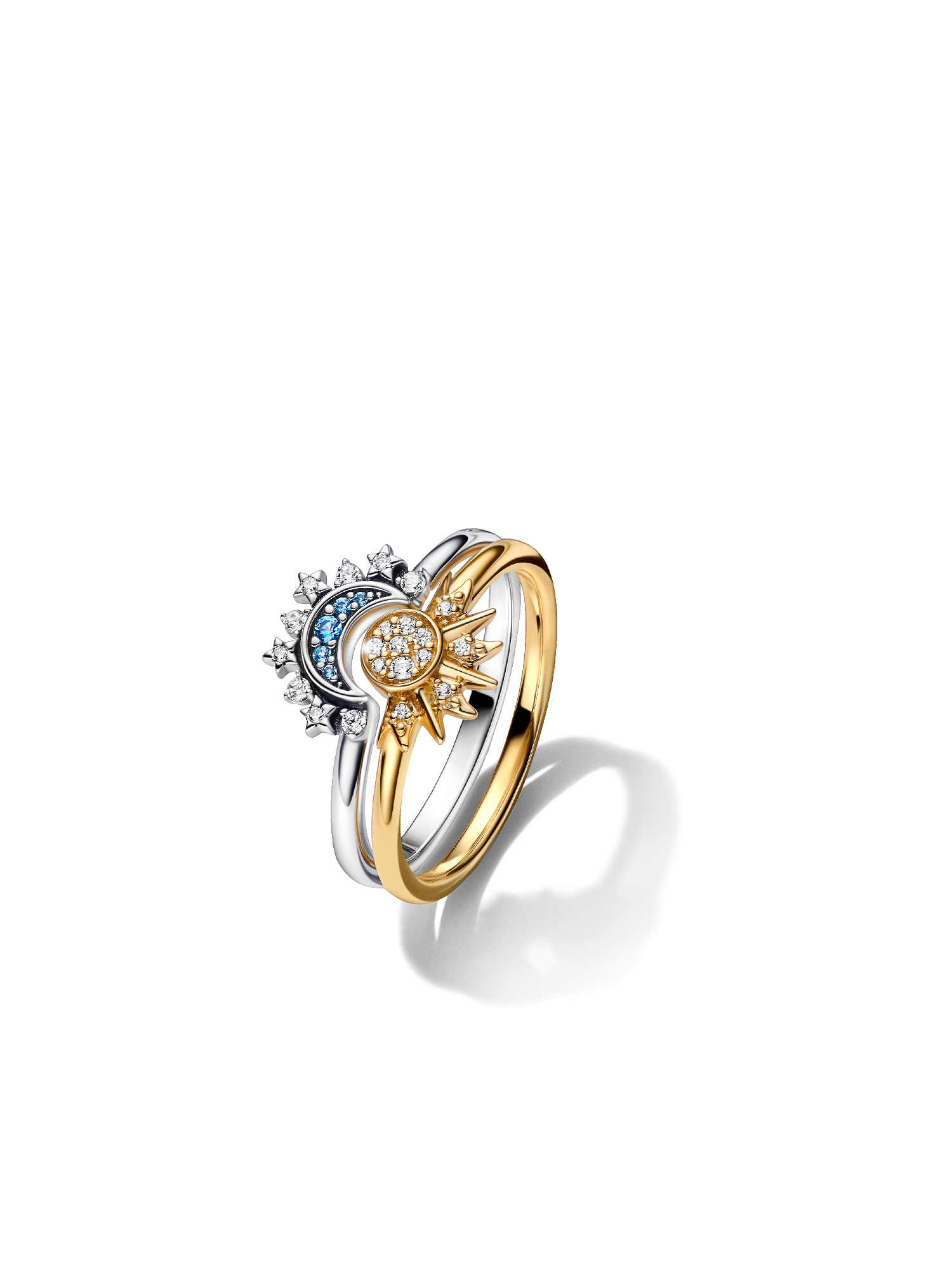 Moon and Sun Ring Set
