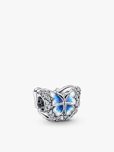 Sparkling Butterfly Charm and Bracelet Gift Set
