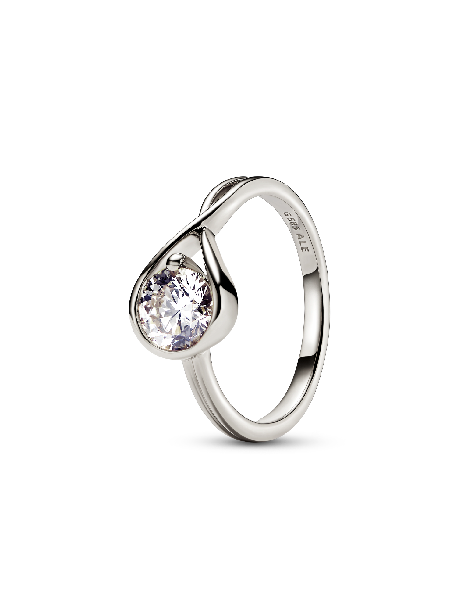 Pandora Infinite 14k White Gold Lab-grown Diamond Ring