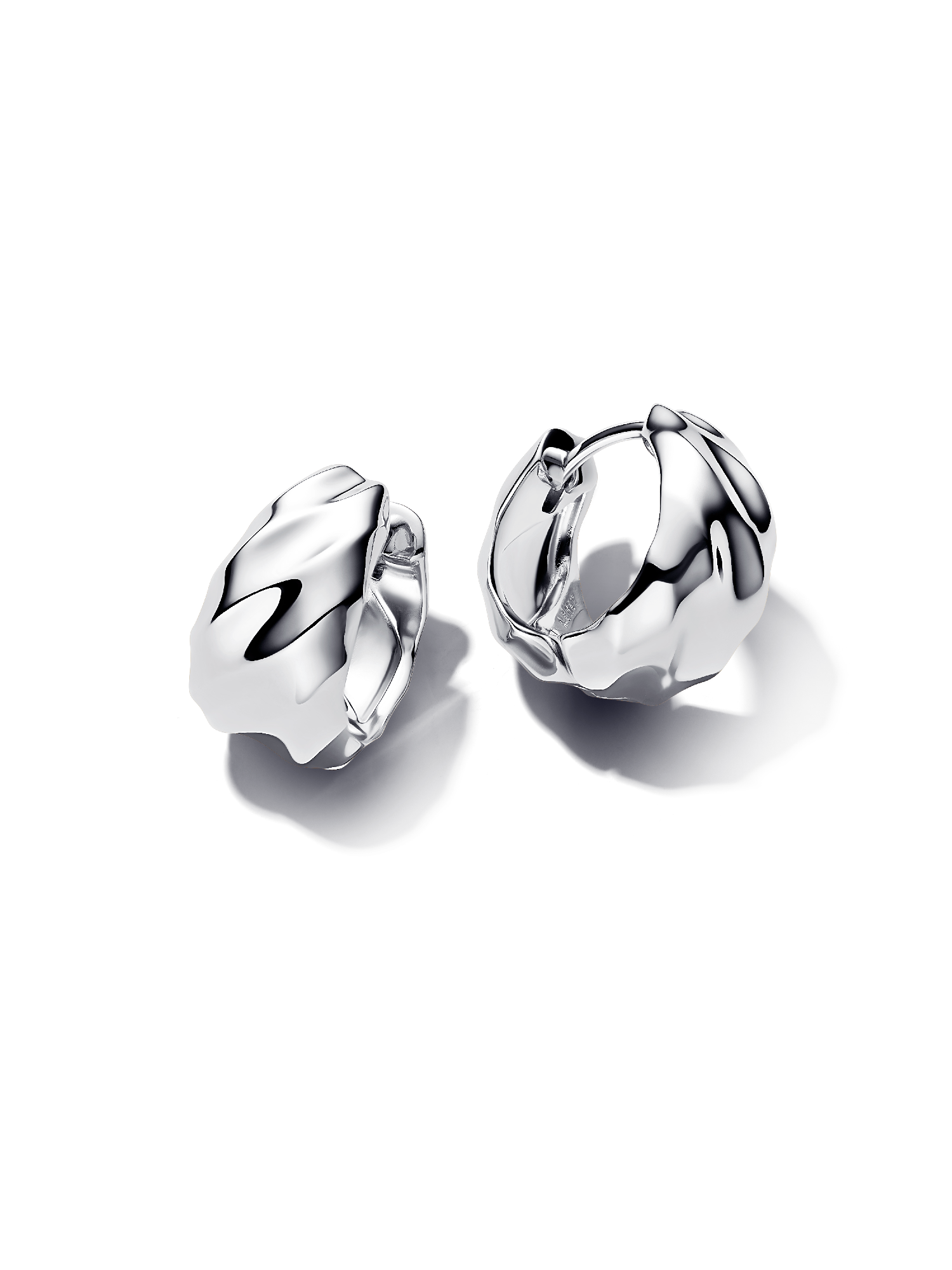 Rippled Small Hoop Earrings