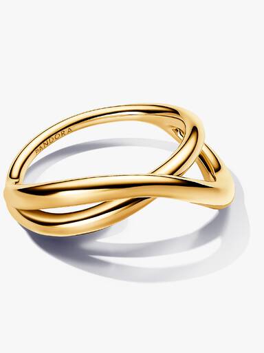 Organically Shaped Infinity Ring