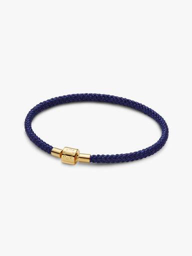 Shimmering Blue Cord Bracelet