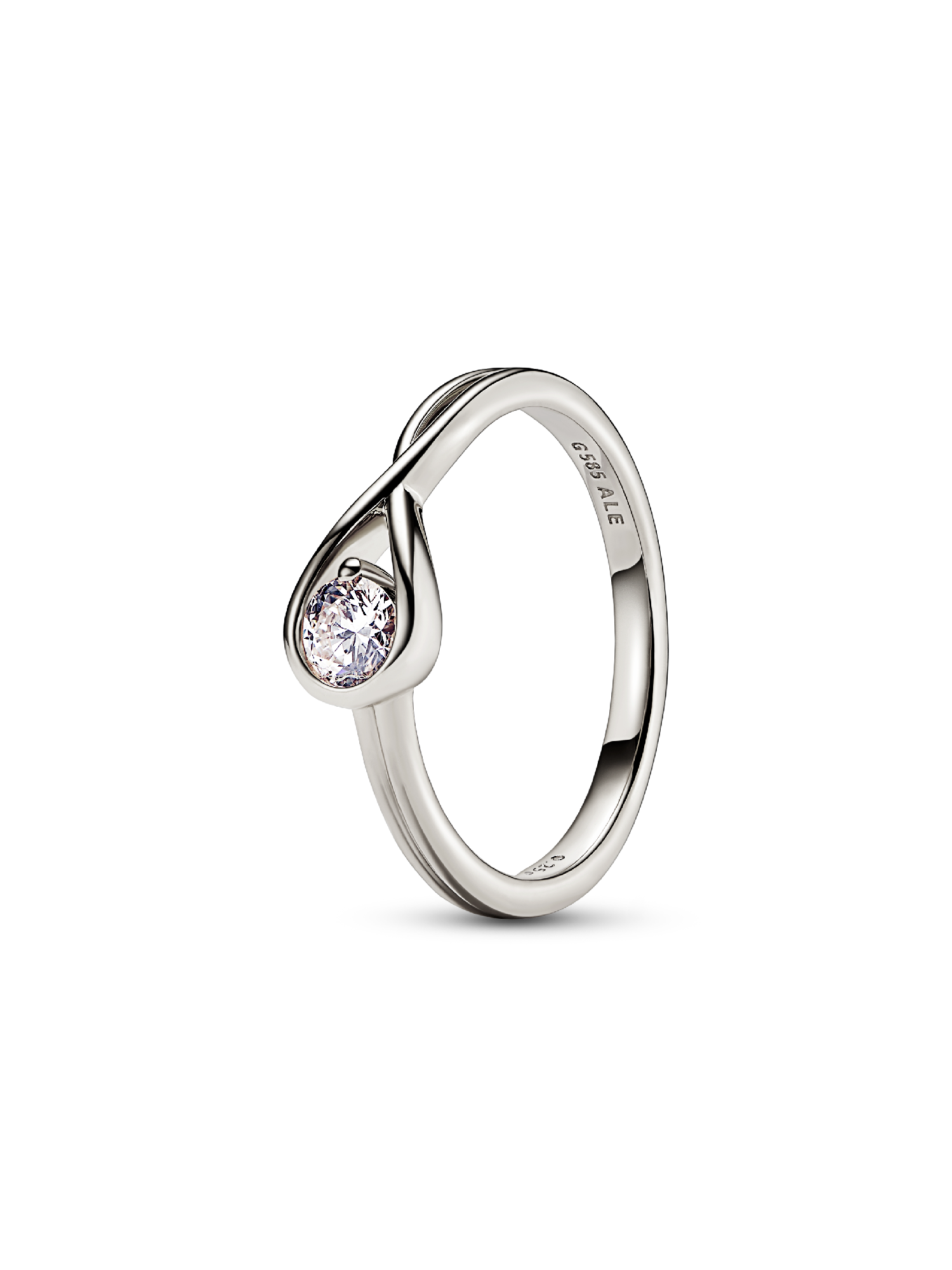 Pandora Infinite 14k White Gold Lab-grown Diamond Ring