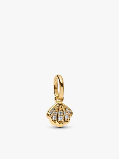 Mini Sparkling Shell Pendant Necklace