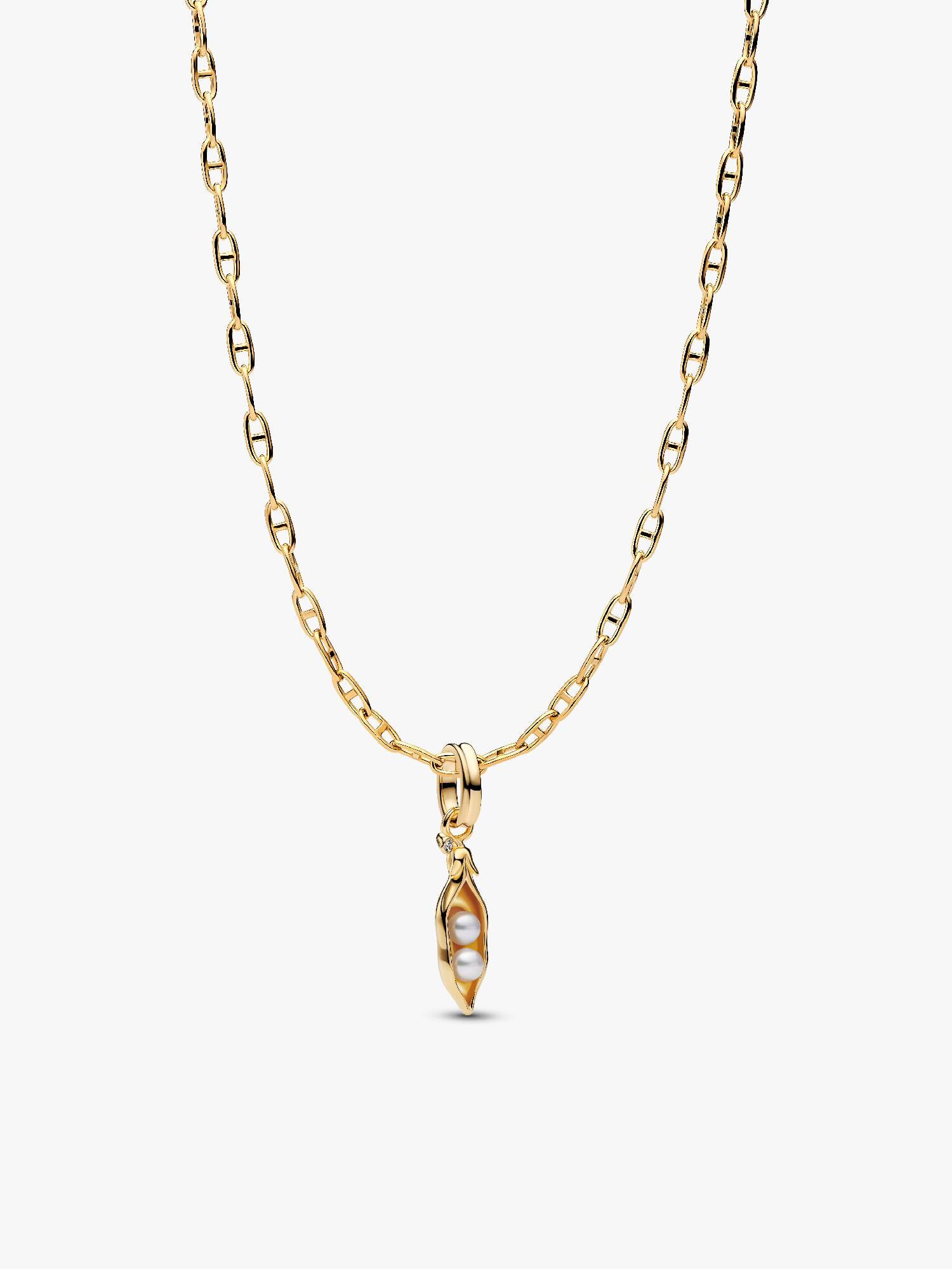 Baroque Pearl Two Peas in a Pod Pendant Necklace